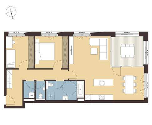 Grundriss ohne Maßstab