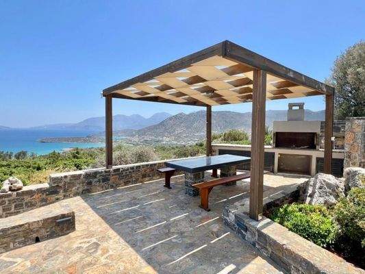 MIT VIDEO! Kreta, Kalo Chorio: Elegante freistehende Villa mit Meerblick zu verkaufen