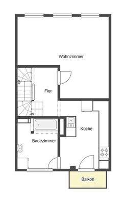 Grundriss Skizze 1.OG