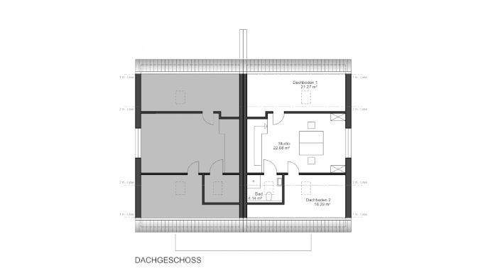 Grundriss Dachstudio