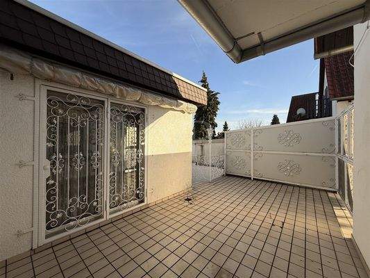 Terrasse in Süd-Ost-Ausrichtung