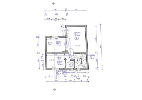 Grundriss 1. Obergeschoss