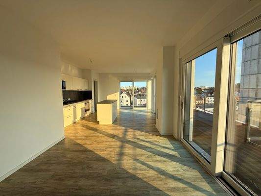 Wohnbereich und Küche 