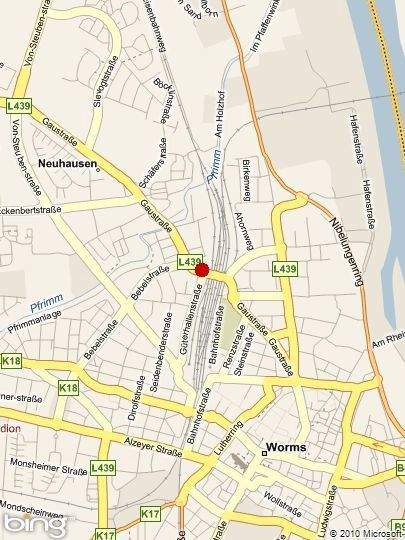 Worms Garage, Worms Stellplatz