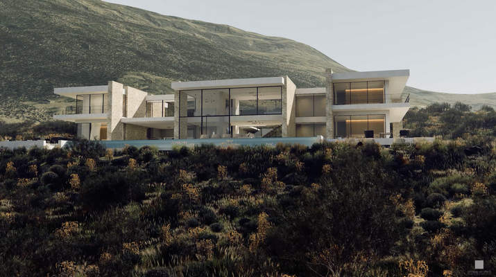 Frontansicht mit Hang