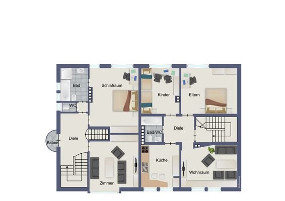 Plan Obergecchoß