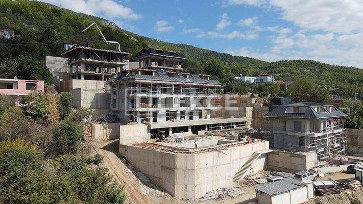 Elegant Apartments with Sea Views Amidst Nature in Alanya