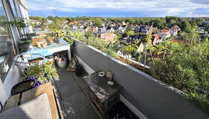 Blick vom Südbalkon