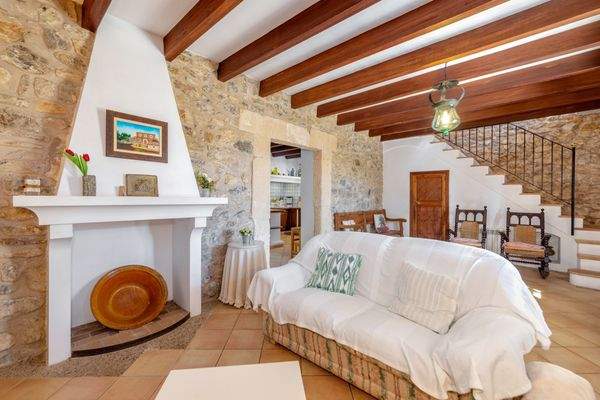 Wohnbereich mit Kamin