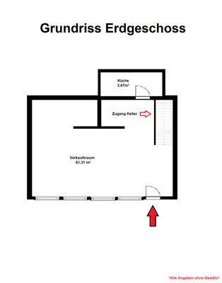 Grundriss Verkaufsfläche