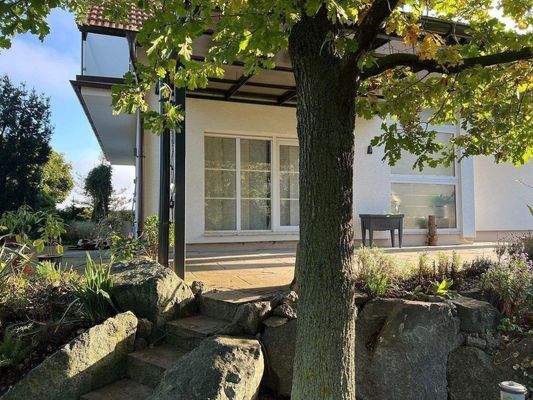 Blick auf die Terrasse