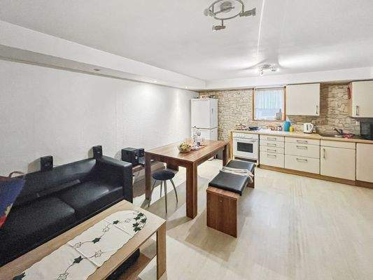 Blick in die Wohnung im KG