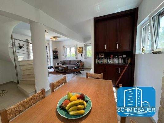 Kreta, Listaros: Modern gebaute Villa mit herrlichem Meerblick