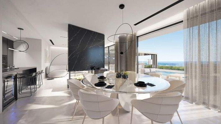 Kreta, Chersonisou: Moderne Luxusvilla mit freiem Meerblick zu verkaufen