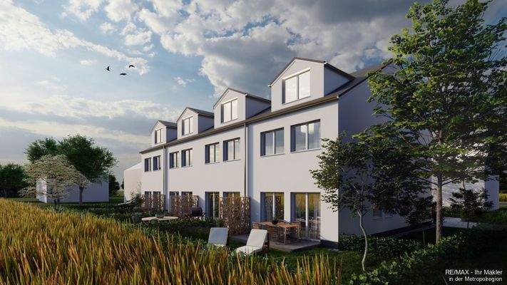 Ruhige Terrasse mit Sichtschutz