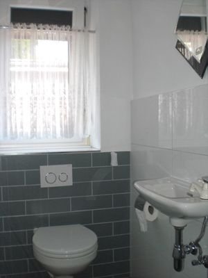 Sanitärbereich / WC im Apartment Erdgeschoss