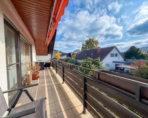 Blick vom Balkon auf den Hohentwiel