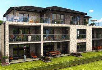 Ansicht Achtfamilienhaus Westseite