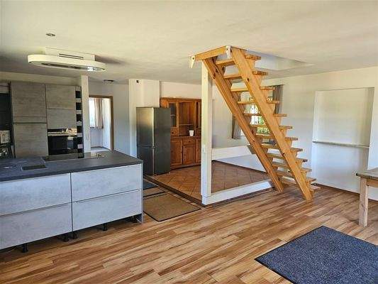 Blick vom Wohnzimmer