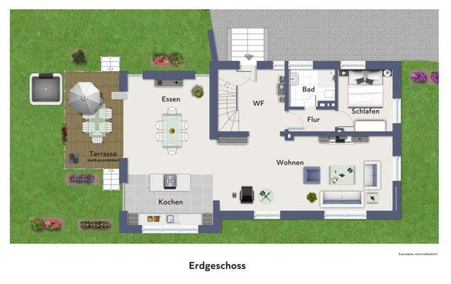 Grundriss nicht maßstabsgerecht