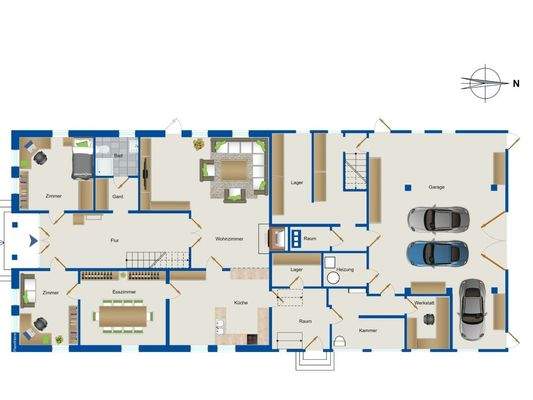 Erdgeschoss Haupthaus