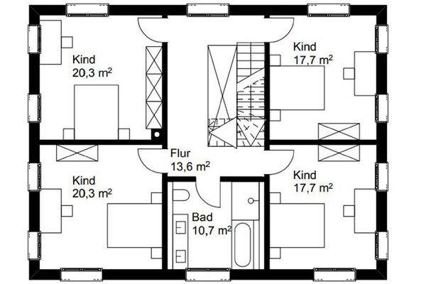 Grundriss Obergeschoss
