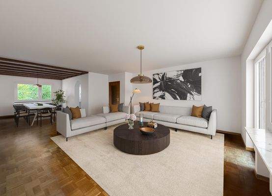 Modernisierungsbeispiel: Wohn-/ Essbereich