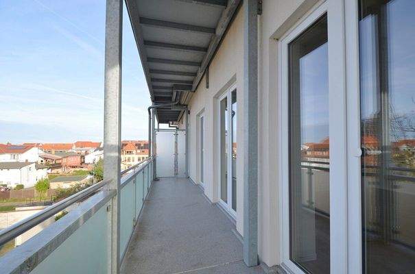 Balkon mit West-Ausrichtung