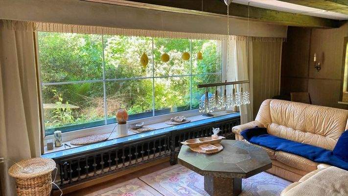 Fensterfront im Wohnzimmer EG