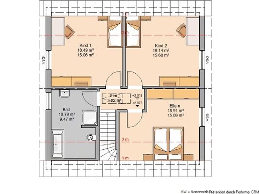 Grundriss Dachgeschoss