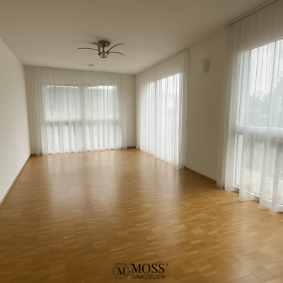 Wohnzimmer - KI bearbeitet - Leer