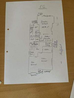 Grundriss EG gezeichnet