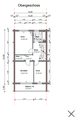 Grundriss Obergeschoss