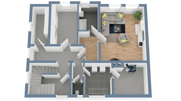 Grundriss 3D Keller