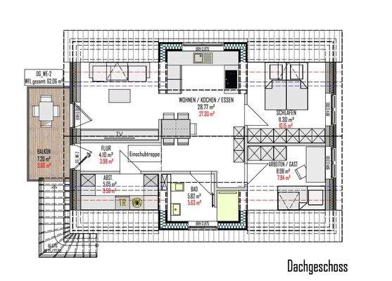 Grundriss Dachgeschoss