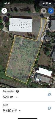 Karte eingez Grundstück dahint