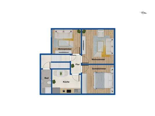 Grundriss Obergeschoss