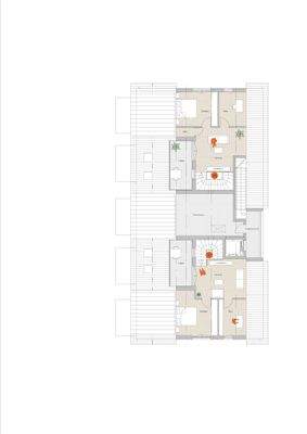 Grundriss Dachgeschoss Haus B ETW Nr. 15