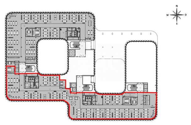1. OG - Suite H - 1.194 m²