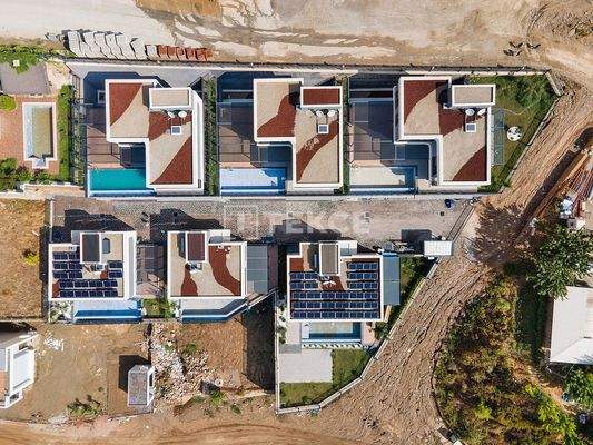 Detached Villas with Sea and Castle Views in Bektaş Alanya