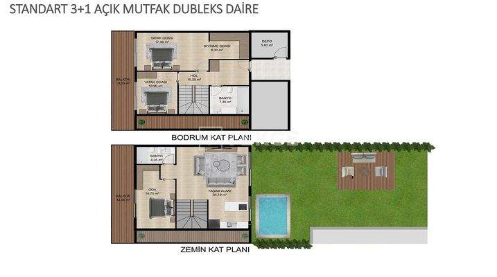 Apartments with Private Pools and Gardens in İzmir Çeşme