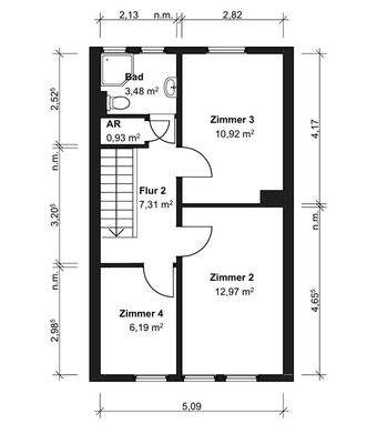 Grundriss Obergeschoss
