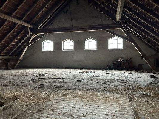 Dachboden über der Scheune