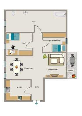 Grundriss beispielhaft