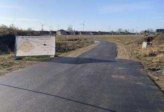 Einfahrt in das Baugebiet