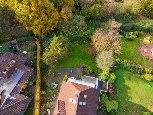 Gartenansicht aus der Vogelperspektive