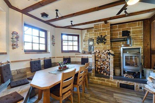 Gemütliche Kaminecke