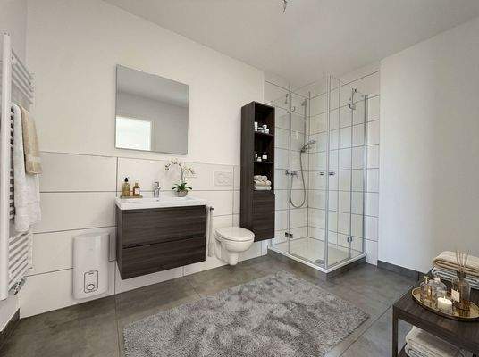 Duschbad - 3 Zimmer - Lütt Immobilien Kiel - virtuell 