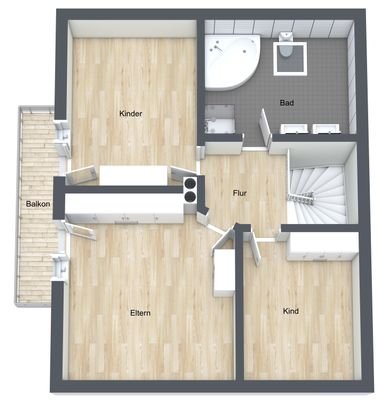 Rhof - Etage 3 Dachgeschoss - 3D Floor Plan.jpg