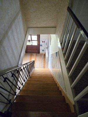 Treppe zum Dachgeschoss